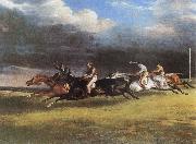 Theodore Gericault The Epsom Derby painting